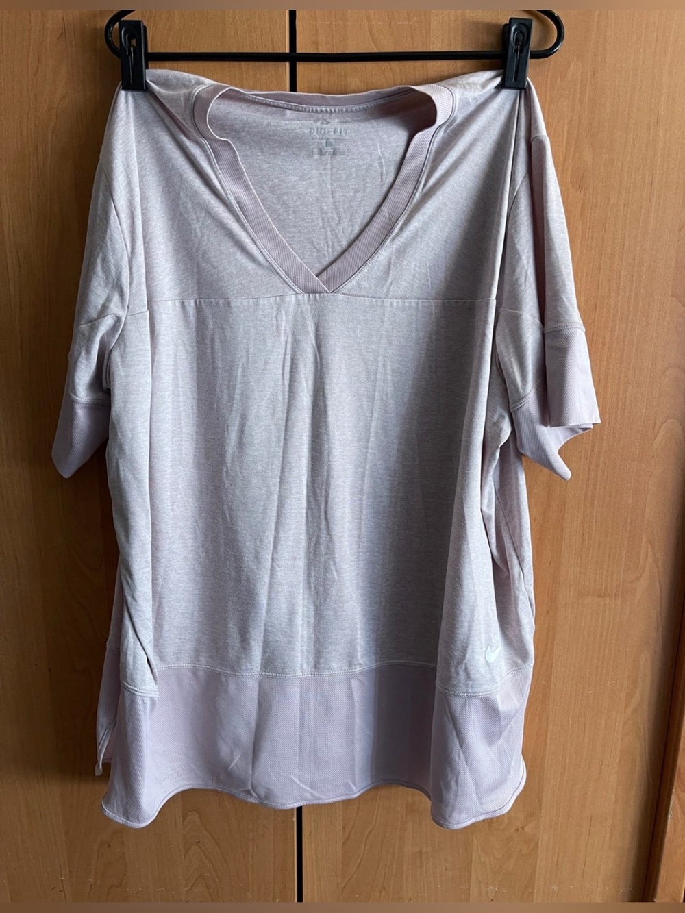 Nike Dri-Fit Short Sleeve T-Shirt Size 1X Dusty Pink/Ash Rose Color Extra Large